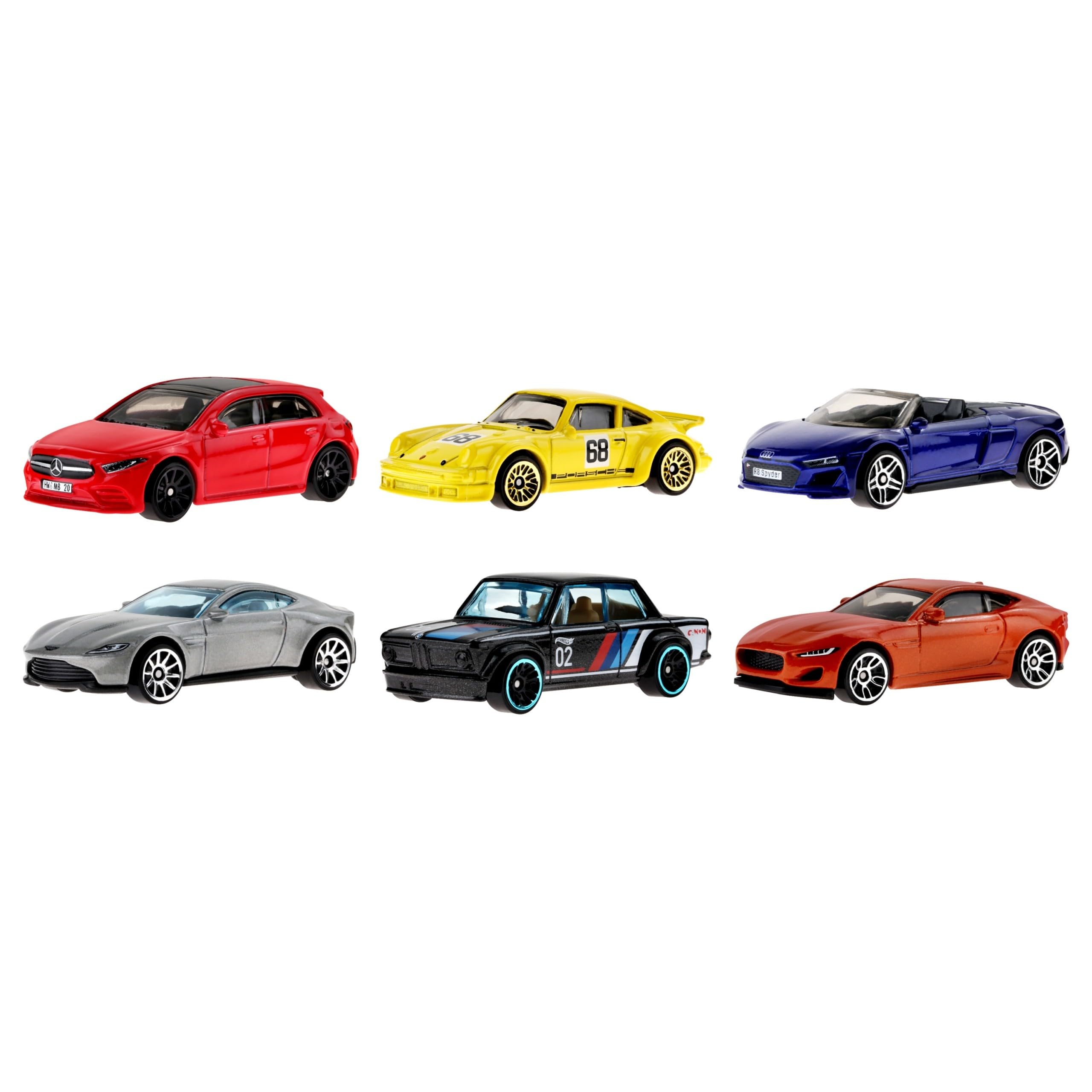 Hot Wheels European Car Culture Multipack - 6 Toy Cars in 1:64